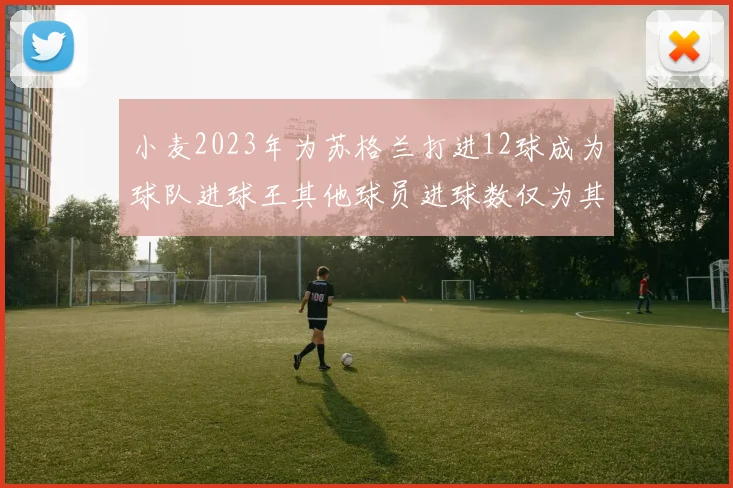 小麦2023年为苏格兰打进12球成为球队进球王其他球员进球数仅为其一半